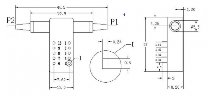 Opto mechanisches LWL-Schalter 1x1 AN/AUS-Minifaseroptikgerät