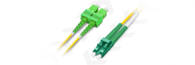 1310/1550nm LC APC zu SC APC Duplex OS2 Einzelmodus PVC 2,0 mm Glasfaser-Patchkabel 5