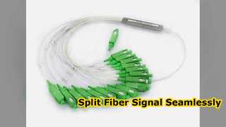Glasfaser-Splitter FTTH SC APC 1x2