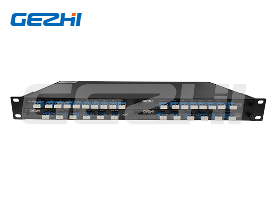 kaufen Duplexfaser 100GHz 8Channel DWDM Mux Demux mit Monitor und grauer Breitbandhafen 1310nm in 4slot 1U Rackmount online manufacture