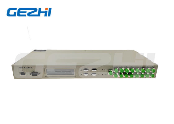 kaufen 1x16 Rackmount Optical Switch mit RS232 und Ethernet-Schnittstelle für 850~1650nm Wellenlänge sichere Kommunikation Online-Herstellung