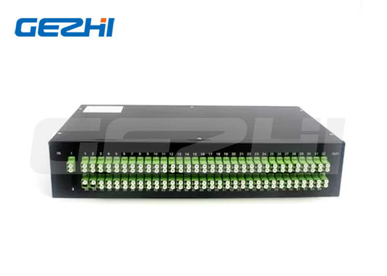 kaufen 1x128 Rack-Mount-PLC-Splitter mit geringem Einfügungsverlust für Glasfasernetze Online-Herstellung
