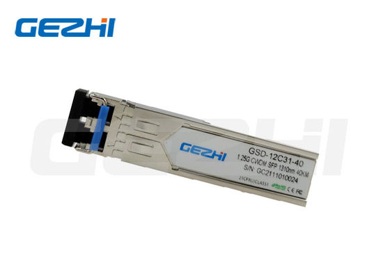 kaufen 1.25G Datenrate 1310nm Wellenlänge 40Km Entfernung CWDM SFP Optical Transceiver Modul für Single-Mode Faser Online-Herstellung