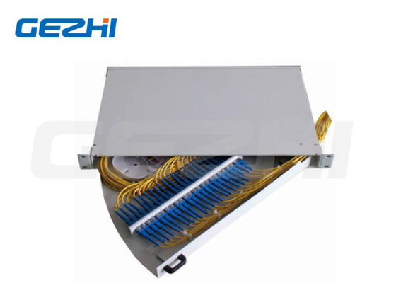 kaufen 19 Zoll 1U Seitenausziehbares Rack Mount Glasfaser Patch Panel mit kaltgewalzter Stahlkonstruktion Online-Herstellung