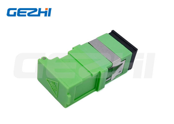 kaufen SC Seitenverschluss Glasfaseradapter mit grüner Metallklemme und ohne Flansch zum Laserschutz Online-Herstellung