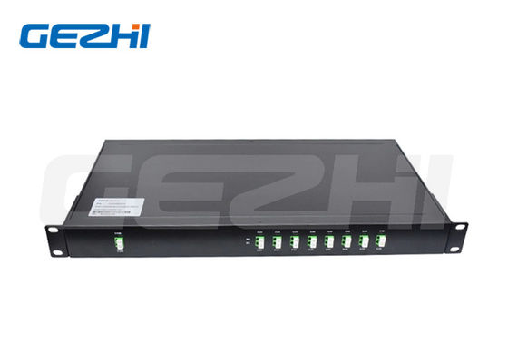 kaufen 8 Kanäle DWDM Mux Demux 1U 19' Rack LC/APC Verbindung Dichte Wellenlänge Division Multiplexer Online-Herstellung