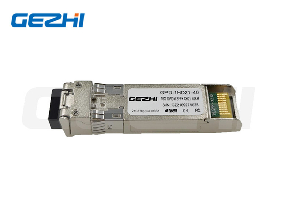 kaufen 10G DWDM SFP+ Transceiver 40KM 16dB EML C-Band 50GHz 100GHz 200GHz ITU Netz online manufacture