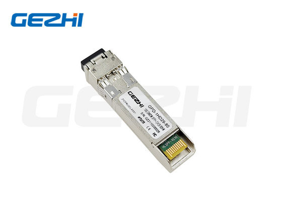 kaufen 10G SFP+ optischer Transceiver mit 80 km Übertragungsdistanz, Digital Diagnostic Monitoring und 10 Gbit/s Datenrate für Ethernet-Netzwerke Online-Herstellung