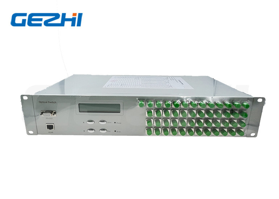 kaufen FSW 1x48 Glasfaserschalter 19 Zoll 2U Rackmount 1260~1650nm Einzelmodus online manufacture