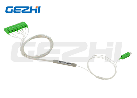 kaufen 1x8 Glasfaser-PLC Splitter Blockness Edelstahlröhre G657A1 SC/APC Steckverbinder In GEPON, FTTH online manufacture