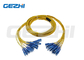 Die 12 Kern-Faser-Optikflecken führt SC-/PC/UPC/APCfaser-Optikflecken-Kabel