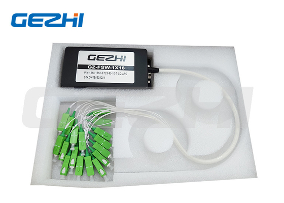Anpassbare Wellenlänge Glasfaser-Schalter 1x16 Mehrkanal-Einzelmodus-Multimode