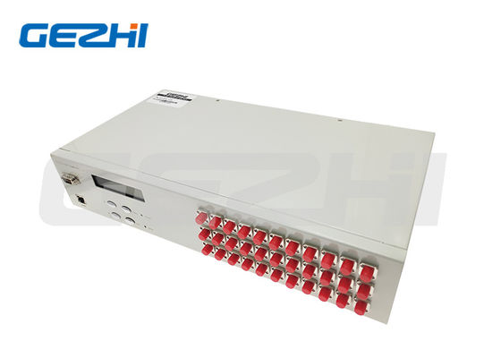 RJ45 Ethernet Fernsteuerung 1x32 Ports Glasfaser-Optischer Schalter mit geringem Einsetzverlust für optische Netzwerke