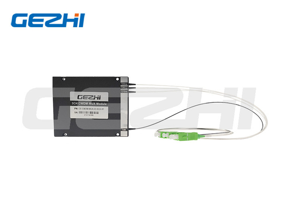 3 Teiler-Modul-einzelne Faser 1470nm 1490nm 1510nm 1530nm des Kanal-CWDM