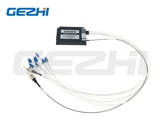 1x8 CWDM Mux Demux Modul 1470~1610nm Single Core Faser mit LC/UPC ST/UPC-Anschlüssen für Rechenzentren