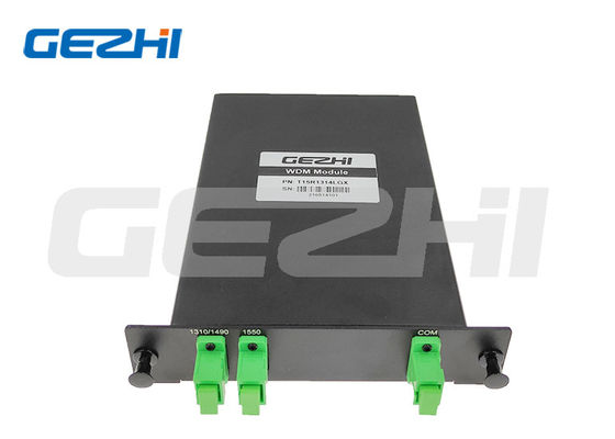 3 Port Filter WDM Splitter 1310/1490/1550nm LGX-Kassettenmodul für GPON- und FTTH-Systeme