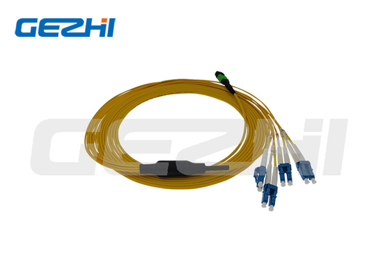 Bester Preis MPO-Buchse auf LC UPC Duplex OS2 Singlemode-Breakout-Kabel