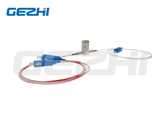 1X2 mechanisches LWL-Schalter 1310/mit Inspektion 1550nm Nicht-verriegelndes 0.5m 5V/ohne Verbindungsstück