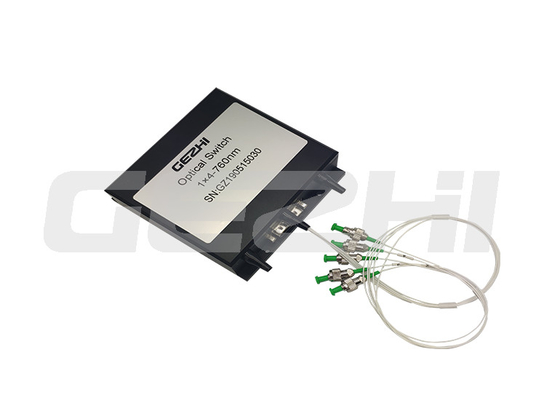 Hochkanalisolation 1x4 Ethernet-zu-Faser-Schalter mechanisches optisches Schaltermodul