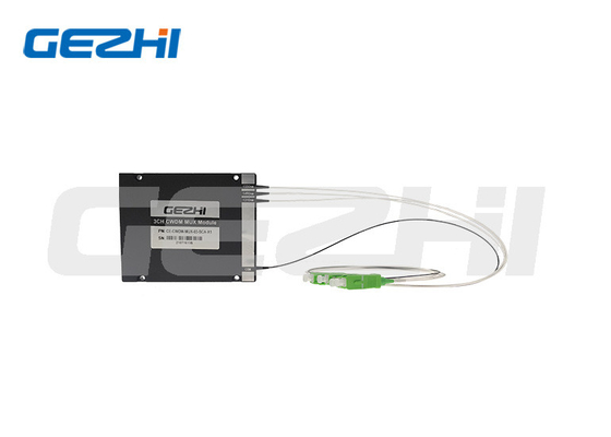 Kasten ABS Modul 3CH CWDM Mux mit kundengebundener Wellenlänge und Verbindungsstück