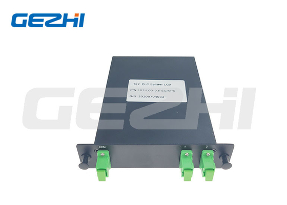 1x2 LGX Verbindungsstück des Kasten-Faser-optisches Teiler-1*2 SC/APC für Verteilerkasten FTTH FTTA