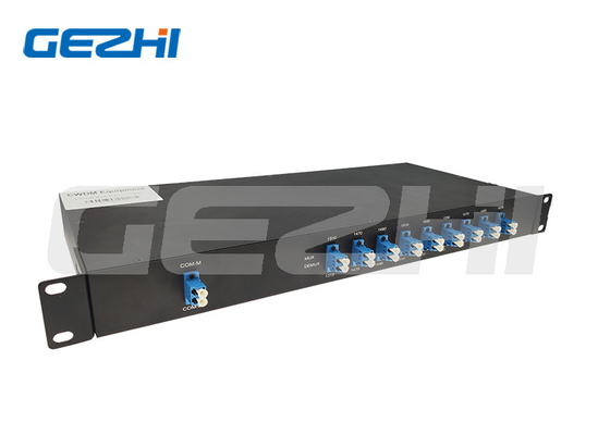 1U Chassis Rackmount 1470-1610nm Faser Multiplexer 8ch CWDM Mux/Demux LC/UPC SMF-28e oder angepasst für PON CATV Systeme