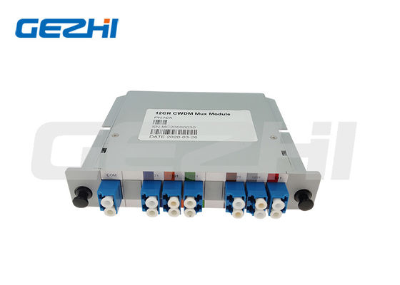 12 Kanal-CWDM-Modul mit hoher Isolation mit einer Wellenlänge von 1270~1610 nm für optische Transportnetzwerke