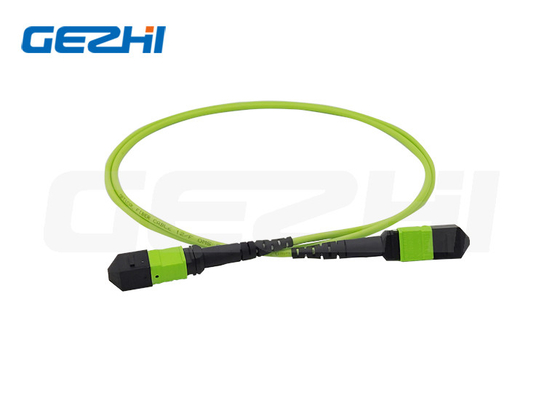12 des Kern-MPO weibliche lindgrüne LSZH Polarität A/B Stamm-Kabel Millimeters OM5 3.0MM