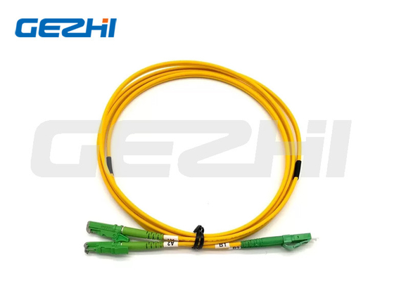 Gelbes Outjacket E2000 Metallkappen-Verbindungsstück der Flecken-Kabel-Reihen-APC