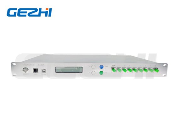 RS232- und Ethernet-Schnittstelle, Rackmount 1×N(N≤8) optischer Schalter