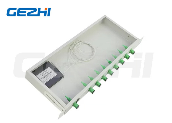 1x2 1x64 1x8 PLC Splitter 1x32 Fiber Splitter 1U 19 Zoll Rack Mount Typ