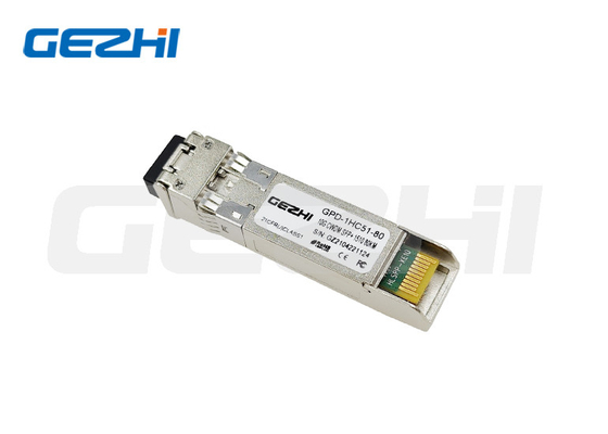 10Gbps CWDM-Optischer Transceivermodul SFP+ ZR 80km 1490nm SFP EML LD