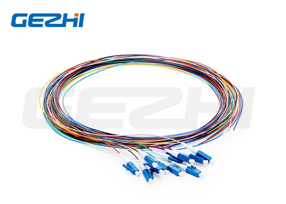 1m 3ft Glasfaser Pigtail Single Mode Lc Upc 12 Fasern Os2 Unjacketed Farbcodiert