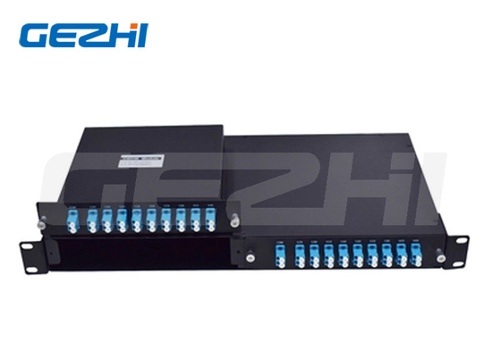 Sortierter Schlitz 18CH CWDM Modul-1270-1610nm 1U LGX 2 Hälfte in 1 Kassette