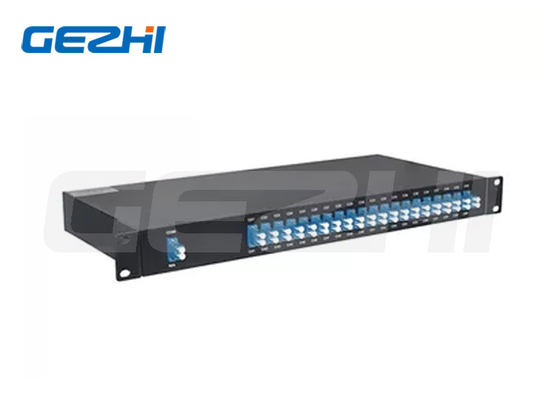 40 Kanäle Doppelfaser DWDM Mux Demux FMU 1U Rack Mount AAWG Passivgerät