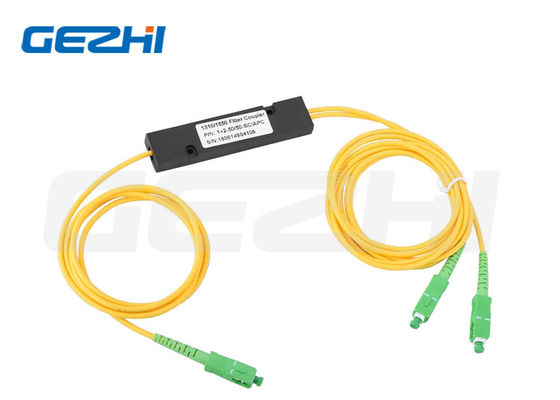 OEM Glasfaser-Splitter mit SC/APC-Anschluss 1x2-Teilverhältnis für Singlemode-Glasfaser-PLC-Splitter