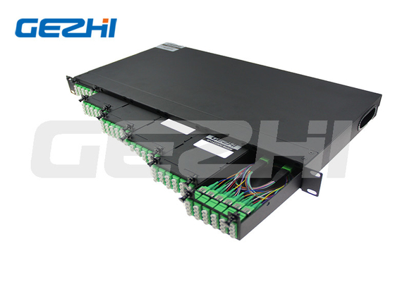 144 Kern 1U Rack Mount MPO-LC/APC Einzelmodusfaser ODF Optische Faserverteilung