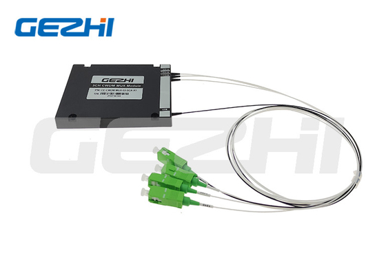 3CH CWDM Mux Modul ABS Box mit individueller Wellenlänge und Steckverbinder