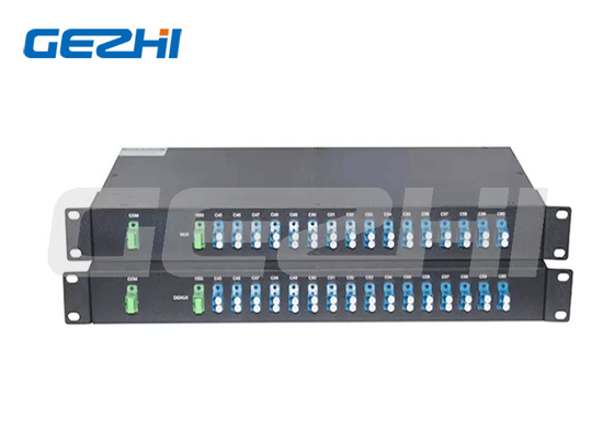 16 Kanäle C21-C36 Dual Fiber FMU 1U Rack Mount, LC/UPC Erweiterungsanschluss DWDM Mux Demux