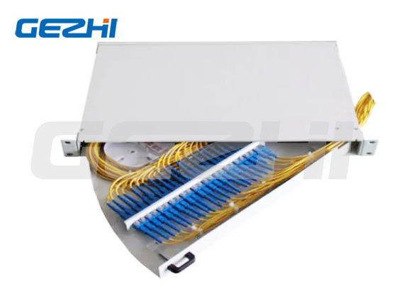 19 Zoll 1U Seitenausziehbares Rack Mount Glasfaser Patch Panel für Datenzentrum Netzwerk Wireless Lan