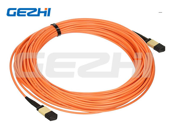 24F MPO Weiblich zu MPO Weiblich 3,0 mm LSZH Glasfaser Patch Cord Stammkabel