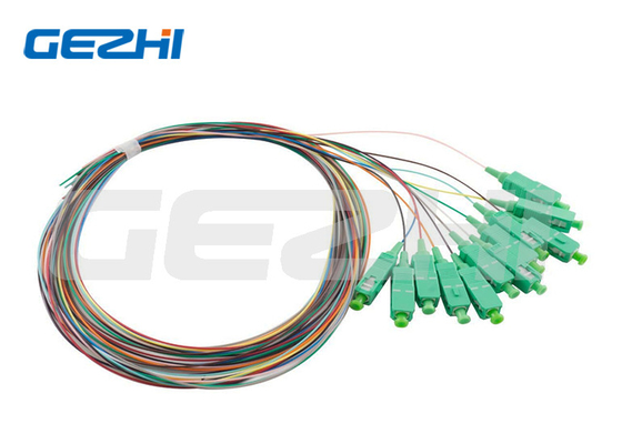 Optische Verbindungstyp SC/APC Glasfaser Pigtail 9/125 Fiber Patch Cord für die Telekommunikation
