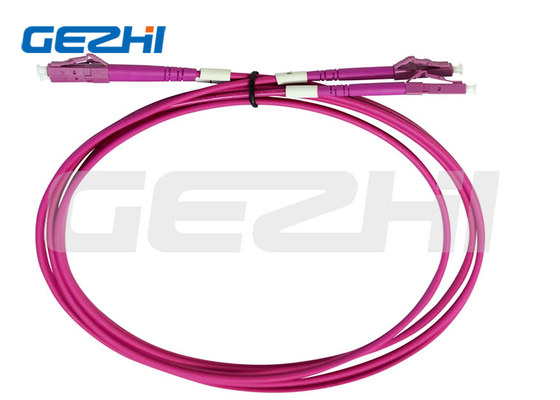 OM4 Multimode LC LC Duplex Patch Cord 15M LSZH Glasfaserpatch Cord
