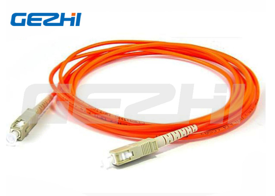 SC Style SX/DX MM Orange Fiber Optic Cable Patch Cord mit einer Wiederholbarkeit von ±0,1 dB
