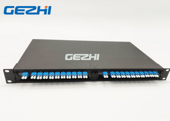 4 des Schlitz-1U Modul Gestell-des Berg-100Ghz 8CH DWDM Mux Demux