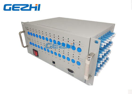 Rackmount 4U verdoppeln 28 Opto mechanische Schalter Pieaces 2x4