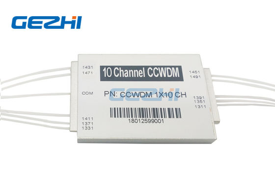 1491nm Wellenlänge 1x10 Kanäle Kompaktes CWDM-Modul mit niedrigem PDL für PON-Netzwerke